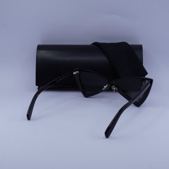 Saint Laurent SL207 JERRY 006 Cat Eye Sunglasses - Dark Havana/Grey - Picture 4 of 10